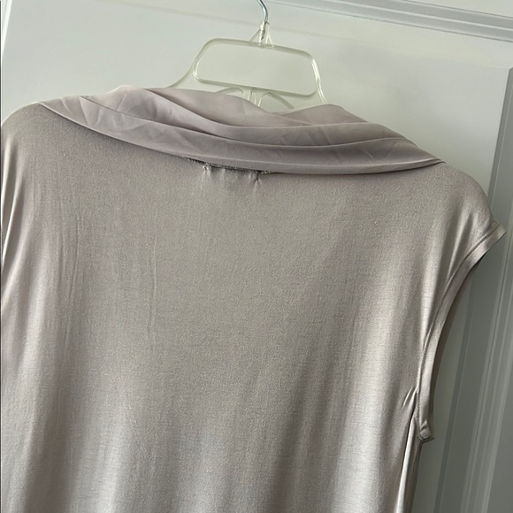 GAP Beige Sleeveless Blouse with Draped Scarf - Picture 7 of 10